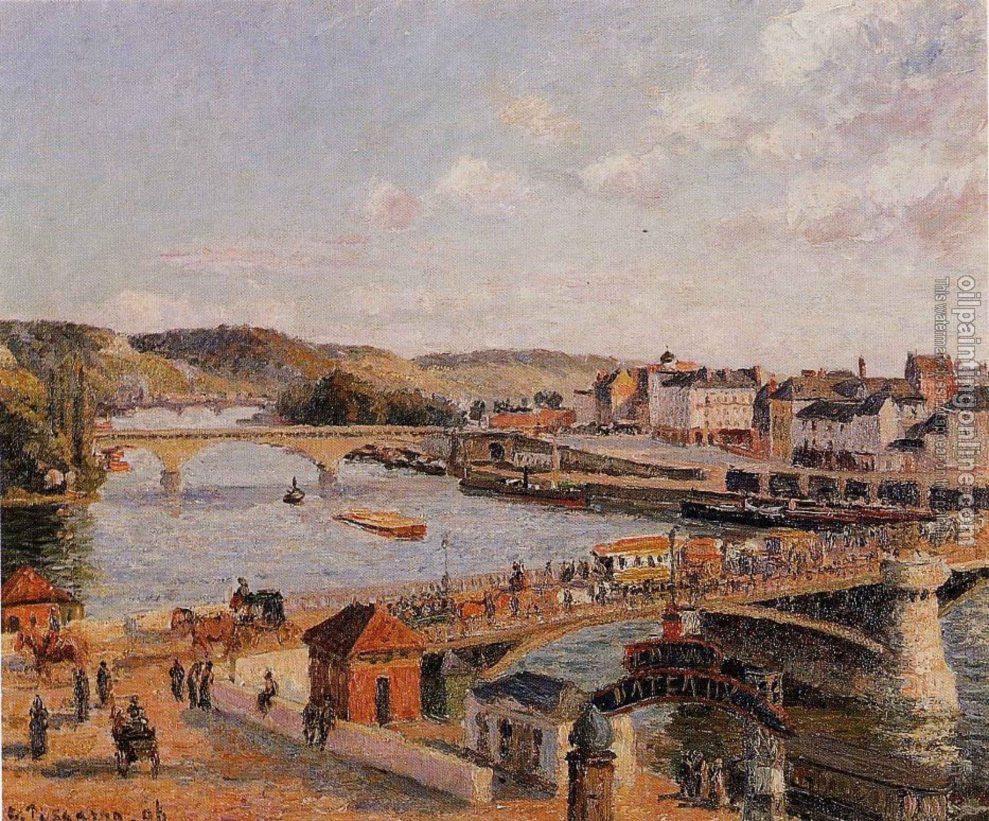 Pissarro, Camille - Afternoon, Sun, Rouen